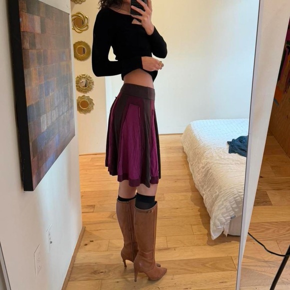 Prana Women's Skirt in Rich Purple and Brown - Picture 4 of 8